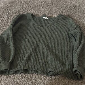Maurices Deep Green V-Neck Sweater